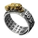thumbnail image 2 of EeaseMX 1 anillo decorativo para dedo masculino, anillo abierto de cobre, joyería de la suerte para hombre., 2 of 8