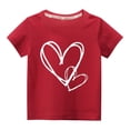 thumbnail image 2 of Piuwrlz T-Shirt Boy and Girls Short Sleeve Printed Top Red Size 3 Years, 2 of 4