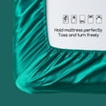 thumbnail image 6 of MR&HM Satin Bed Sheets, Queen Size Sheets Set, 6 Pcs Silky Bedding Set, Teal, 6 of 6