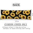 thumbnail image 2 of Vintage Microfiber Sunflower Body Pillow Cover, 20"x54", Black, 2 of 4