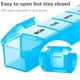 thumbnail image 5 of Caja de medicina PP resistente al agua, dispensador de tabletas de 7 días, caja de almacenamiento de vitaminas, 5 of 5