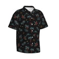 thumbnail image 3 of Xecao Hawaiian Style print Hawaiian shirt - a stylish short-sleeve button-down for men, perfect for casual beach and tropical outings., 3 of 9
