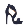 thumbnail image 2 of Women's High Heels Open Toe Ankle Strap Stilettos Platform Sexy Party Heeled Sandals, 2 of 5