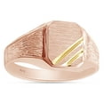 thumbnail image 3 of AFFY Men's Two-Tone Zeus Signet Ring In 14K Rose Gold Over 925 Sterling Silver, Ring Size 12.5, 3 of 3