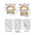 thumbnail image 5 of Vintage Thanksgiving Swag Curtains for Living Room/Bedroom Windows, Orange Pumpkins Rustic Fall Kitchen Curtains and Valances Set 36 Inch Length, Light Filtering Swags Valance Curtain Panels, 5 of 5