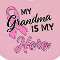 thumbnail image 4 of Inktastic My Grandma is My Hero Breast Cancer Awareness Boys or Girls Baby Bib, 4 of 4