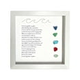 thumbnail image 1 of Large Handmade Sea Glass Poem Art Desktop Ornament Colorful Stone Photo Frame Design, 1 of 4