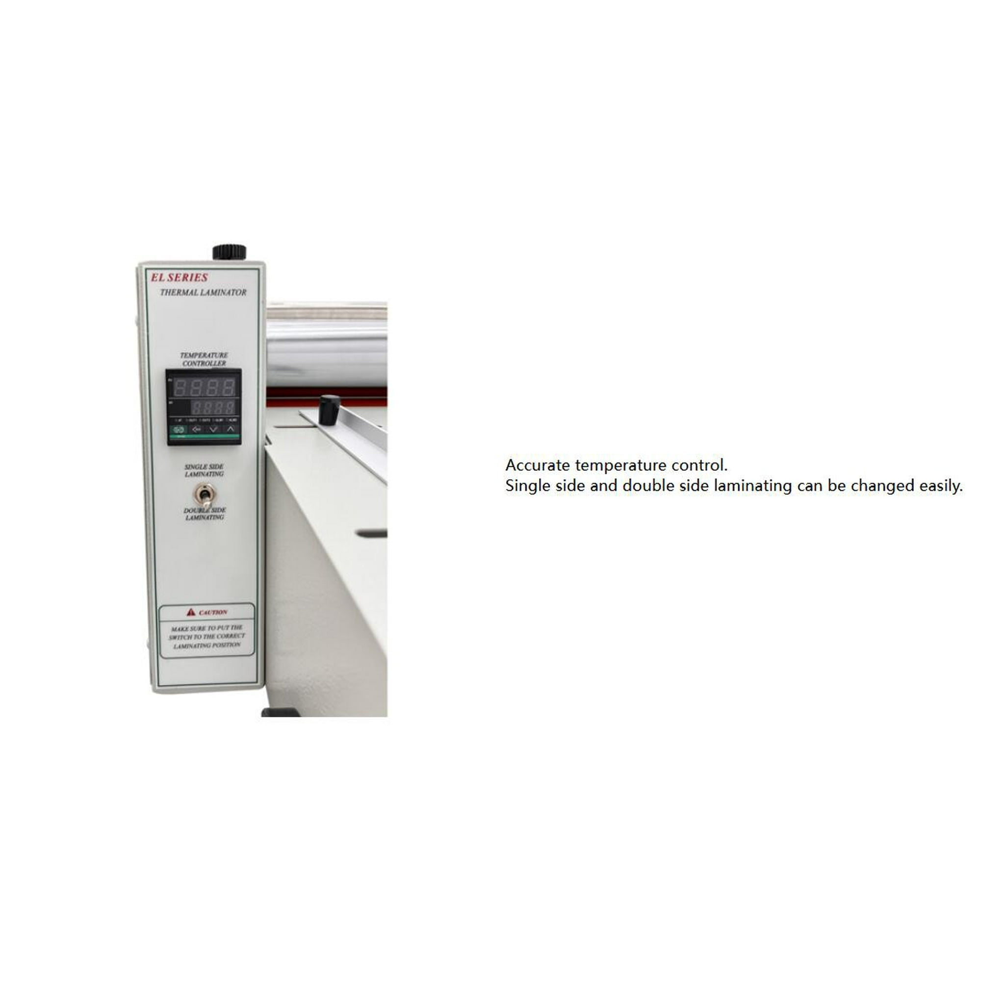 Thermal Roll Laminator Machine 14in Hot Cold Lamination Machine Steel Roller Thermal Laminator