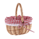 thumbnail image 4 of Cesta de mimbre Qtmnekly Cestas de regalo Cesta de picnic vacía ovalada tejida de sauce con asa Cesta de boda pequeña, 4 of 6