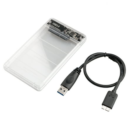 Clear Hard Drive - TSV USB3.0 External Hard Drive Enclosure Clear 2.5