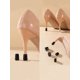 thumbnail image 2 of 2pcs White Anti-slip High Heel Protectors, Noise Reduction Cushions, Round Spare Heel Tips Kit For Thick/thin Stiletto Heels, 2 of 4