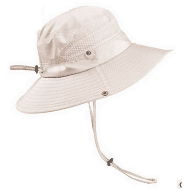 Mens Chapeau de Soleil Seau Pêche Randonnée Chapeau Large Bord UV Protection Chapeau