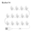 thumbnail image 1 of LED Makeup Mirror Light Full Backlit Mirror USB Table Mirror with Light 6 10 14Bulbs Lights ,Widely Use, 1 of 7