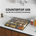 thumbnail image 2 of SpaceAid Spice Drawer Organizer with 40 Spice Jars, 4-Tier, 18.5" W x 17.5" D, Black, 2 of 6