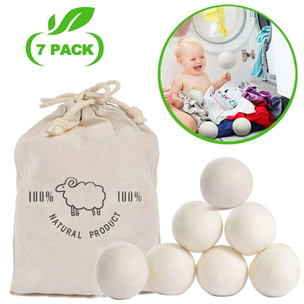 Wool Dryer Balls Laundry Clean Balls Awakelion 7 Pack 100 Handmade Organic Reusable Natural