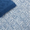 thumbnail image 6 of SAFAVIEH Textural Adrasteia Geometric Area Rug, Blue/Ivory, 3' x 5', 6 of 8