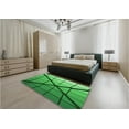 thumbnail image 4 of Ahgly Company Indoor Rectangle Patterned Green Area Rugs, 3' x 5', 4 of 6