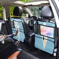 thumbnail image 7 of Car Seat Back Protector,Waterproof & Stain Resistant Kick Mats with Tablet Holder & Organizer Pockets,Easy-Clean Nylon Back Seat Protector A Cartoon Cat Ice Cream, 7 of 7