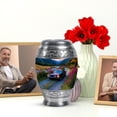 thumbnail image 6 of JAGASY Car Funeral Cremation Urns for Ashes Adult - Mountain Memorial Urn for Human Ashes Keepsake Mom - Little Classic Car Urns - Small Lavender Grass Ash Holder for Adult Male - 3 Inch, 6 of 7