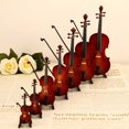 thumbnail image 6 of NIBOLOG Tiny Violin Keychain with Sound Mini Violin Toy Set Plays Sad Music Smallest Violin Model Mini Crying Story Teller Portable Miniature Violin, 6 of 7