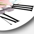 thumbnail image 3 of Designart 1 in Quartz Bohemian Wall Clock, 3 of 5