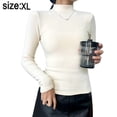 thumbnail image 2 of Chemises à Col Roulé pour Femmes Manches Longues Mode Automne sous-Vêtements Basiques Ajustés, 2 of 6