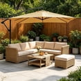 thumbnail image 1 of Parasol Rectangulaire de Remplacement pour Patio avec Protection pour Jardin, Cour, Marché, 1 of 4