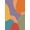 Orange, Pattern 10, variant on ODIKA 4'x6' Warm Terracotta Elegance with Minimalist Washable Area Rug Contemporary Floral Artistry, Subtle Line Drawing for Bedroom, Reading Nook, Pet Friendly & Non-Shedding