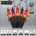 thumbnail image 5 of Kringle Traditions Halloween Purple Orange Outdoor Mini Icicle Light 150 Lights, 5 of 8
