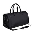 thumbnail image 1 of Bolsa de lona para ropa con compartimento para zapatos, para llevar durante la noche, de gran capacidad, para hombres Poliéster marrón, 1 of 9