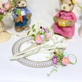 thumbnail image 5 of Easter Napkin Rings Set of 10 with Foam Eggs and Fabric Leaves, Reusable Farmhouse Table Decor for Spring Holiday Party Centerpiece, Birthday Easter Dinner Table Setting, 5 of 5