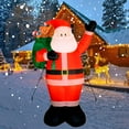 thumbnail image 3 of 6 FT Christmas Inflatable Santa Claus Outdoor Decorations, Blow up Santa Claus With Gift Bag, Stable Xmas Santa Carrying Present Sack, Holiday Decor for Yard Garden Lawn, Built-in LED Light, 3 of 7