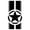 Black, variant on Car Hood Racing Sticker With Stripe Decal For Jeep Wrangler TJ LJ JK 45*110CM