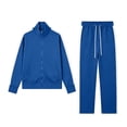 thumbnail image 5 of Admvng Men's 2 Piece Outfits Jacket and Elastic Waist Sweatpants Outfit Sport Casual Matching Suit Daily Workout Outdoor Tracksuit Set, 5 of 8