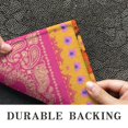 thumbnail image 6 of Bohemian Floral Patchwork Non-Slip Entryway Door Mat,Boho Indoor Decor Durable Low Plush Door Mat,Washable Welcome Rug for Patio Hallway Home Decor 16x47 Inches, 6 of 7
