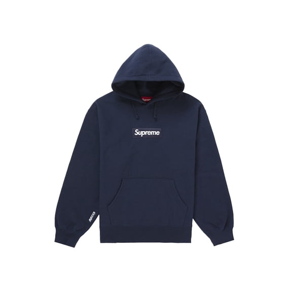 Supreme Men's Box Logo Hooded Sweatshirt (FW25) Navy, from StockX