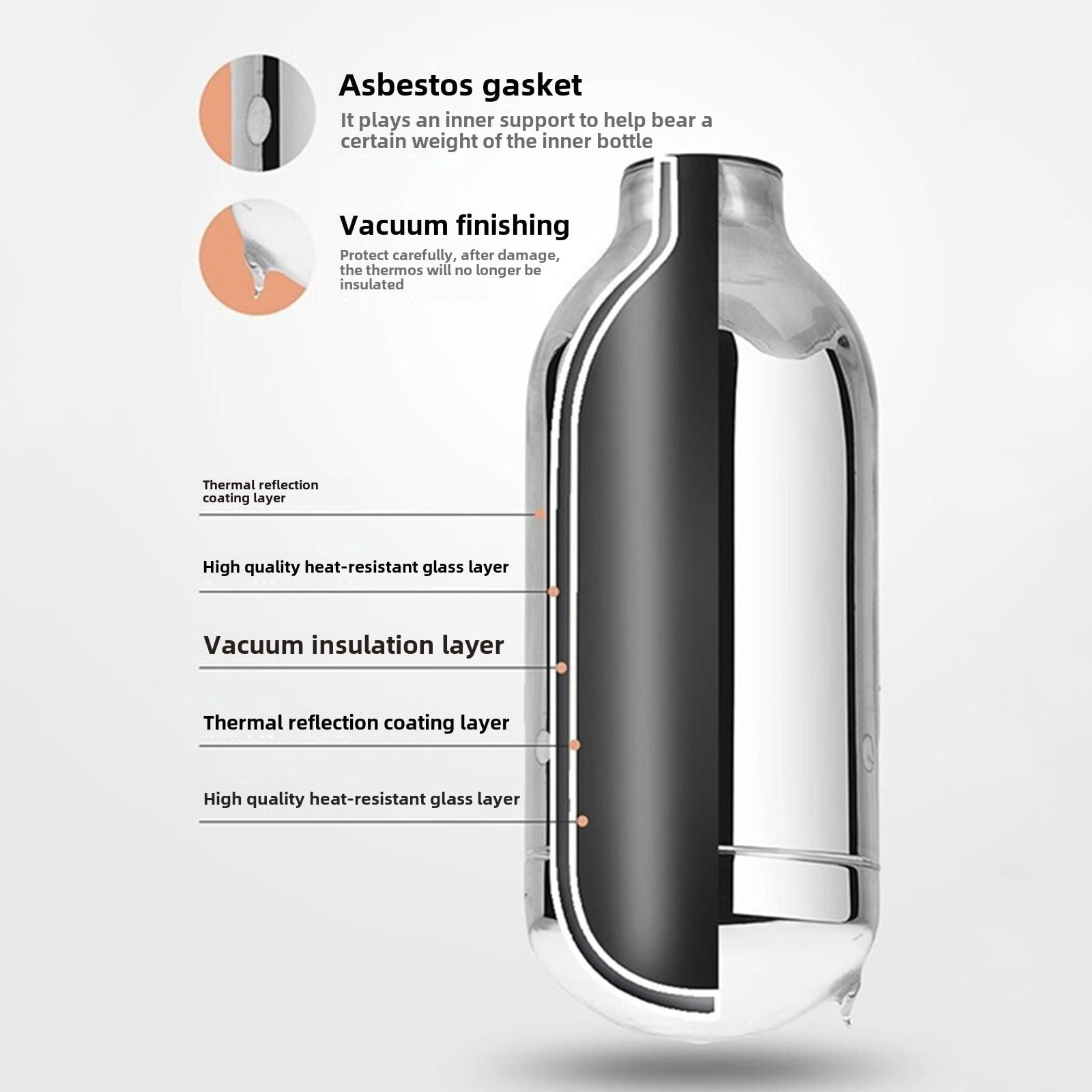 3.2L Chinese Style Retro Double Mug Vacuum Insulated Water Bottle