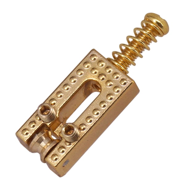 Código De Cadena De Tracción De Puente De Rodillos Sillín de guitarra eléctrica de 6 uds., sillines de puente de mejora de Timbre (dorado) Tmvgtek Para Estrenar