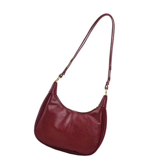 HaevnNest Shoulder Bag Versatile Burgundy Everyday Handbag for Daily Use and Travel