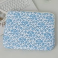 thumbnail image 3 of 15 Inch Laptop Sleeve Quilted Laptop Bag Floral Laptop Carrying Case Fashion Bag (blue L), 3 of 7