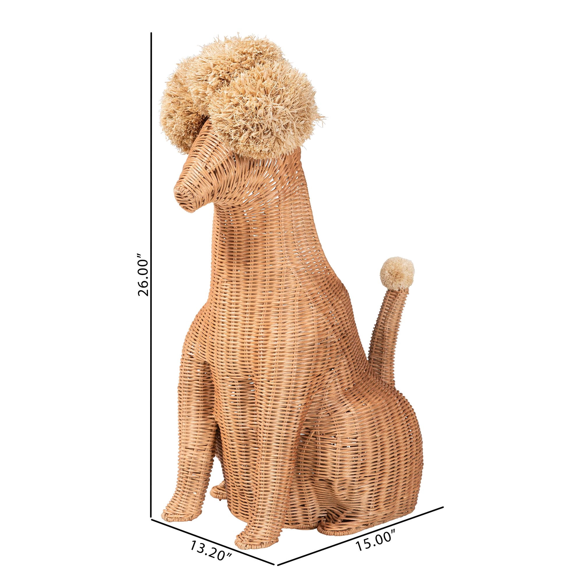bali & pari Persis Boho Umbrella Holder, Light Honey