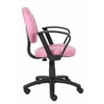 thumbnail image 4 of Nicer Furniture Perfect Posture Deluxe Microfiber Task Chair with Pink Loop Arms, 4 of 4