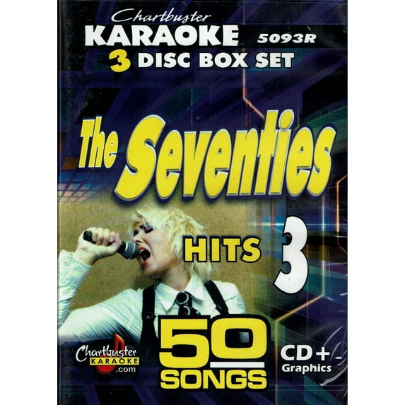 Chartbuster Karaoke: 70's Pop Hits Vol 3 CD+G Set 50 Songs