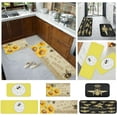 thumbnail image 6 of Summer Kitchen Mats Set of 2, Bee Day Sunflower Kitchen Rugs Mats with Bee Gnomes Sunflowers Washable Non Slip Kitchen Laundry Floor Mats for Home Decorations (Set N), 6 of 6