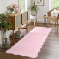 thumbnail image 2 of Washable Rugs for Living Room, Non Slip Modern Scalloped Rugs, Low Pile Soft Stain Resistant Rug Non Shedding Modern Print Floor Mats for Home Decor, 2 of 15