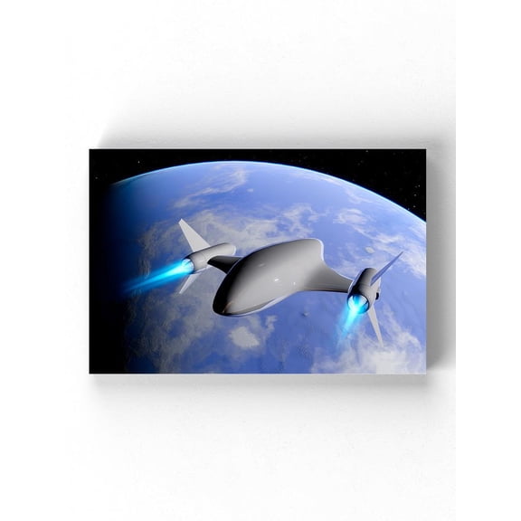Futuristic Spacecraft Wrapped Canvas -Image by Shutterstock,