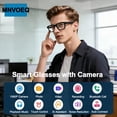 thumbnail image 2 of Gafas inteligentes MNVOEQ M08 con cámara 4K, Bluetooth e IA, 2 of 9