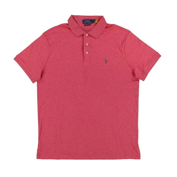 Ralph Lauren Men Custom Slim Fit Interlock Polo Shirt XL Red