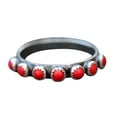 thumbnail image 2 of Retro Ethnic Style Turquoise Small Round Beads Ring Women Jewelry Accessories, 2 of 8