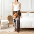 thumbnail image 4 of Yiaed Regal Shiba Inu Print Womens Lounge Pants, Loose PJ Bottoms, Long Pajama Pants for Women-XX-Large, 4 of 6